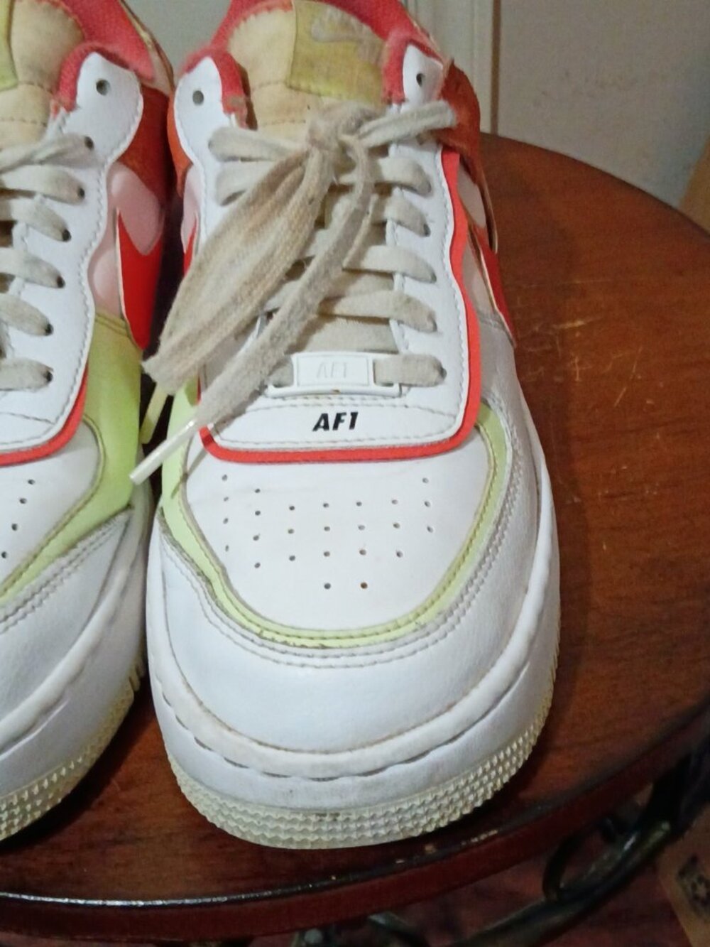 Nike Air Force 1 Shadow White Magic Ember Shoes CI0919-110 Women's Size 8.5 - Picture 8 of 13